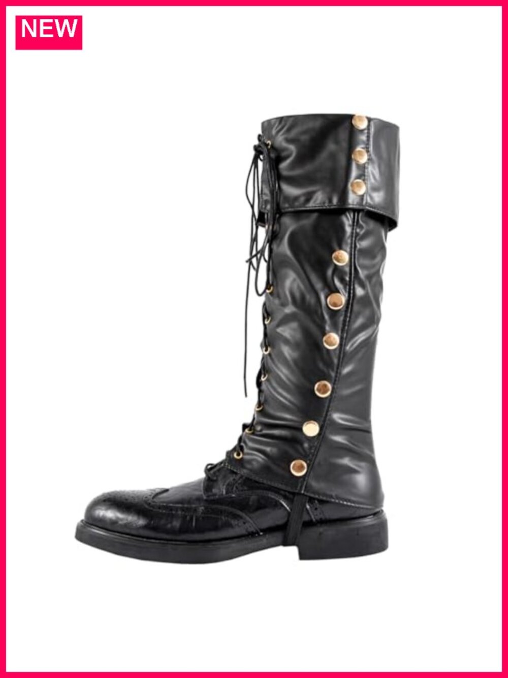Pirate Costume Boot Covers Faux Leather Renaissance Medieval Steampunk